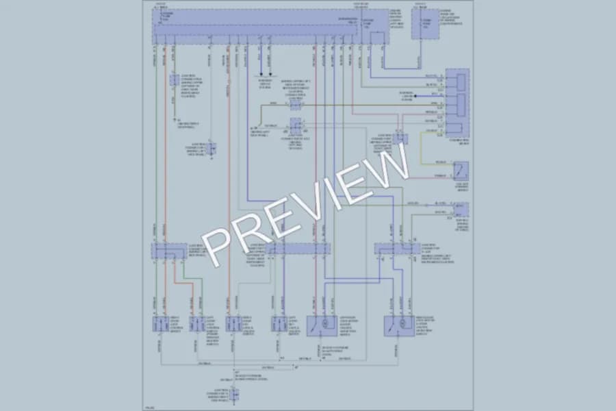 2003 Toyota Tundra Power Door Locks wiring diagram preview