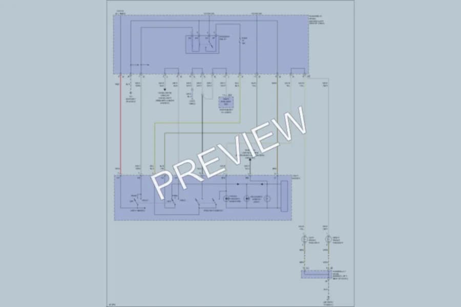 2003 Volkswagen EuroVan Headlights wiring diagram preview