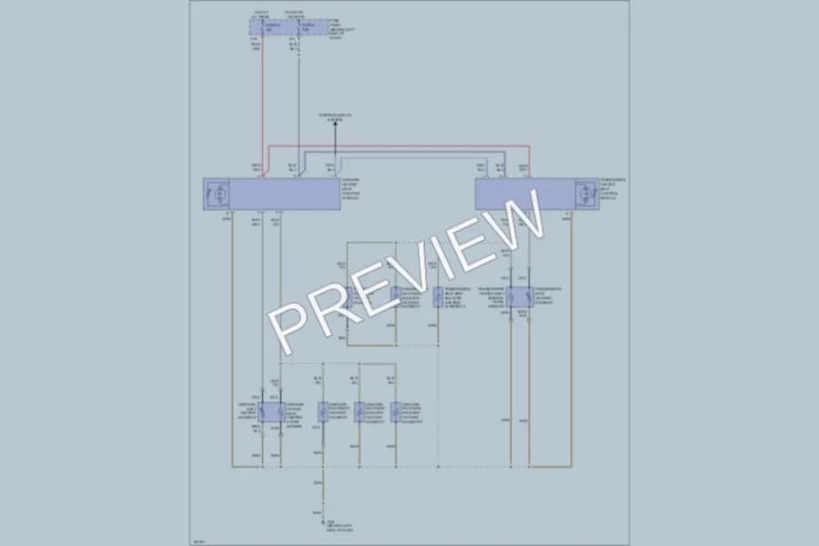 2003 Volkswagen GTI Power Seats wiring diagram preview