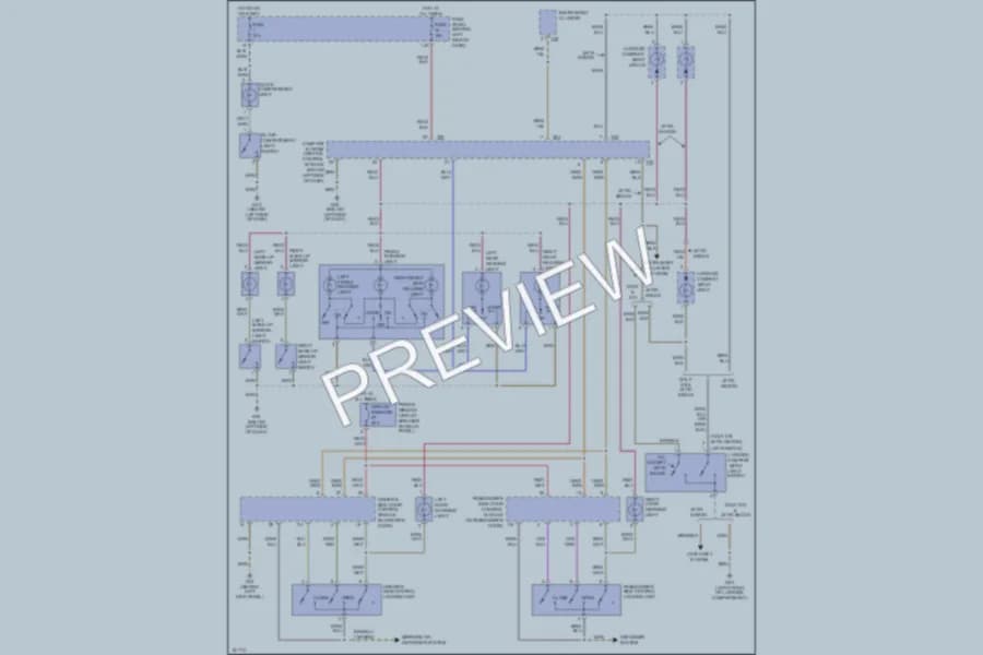 2003 Volkswagen Golf Interior Lights wiring diagram preview