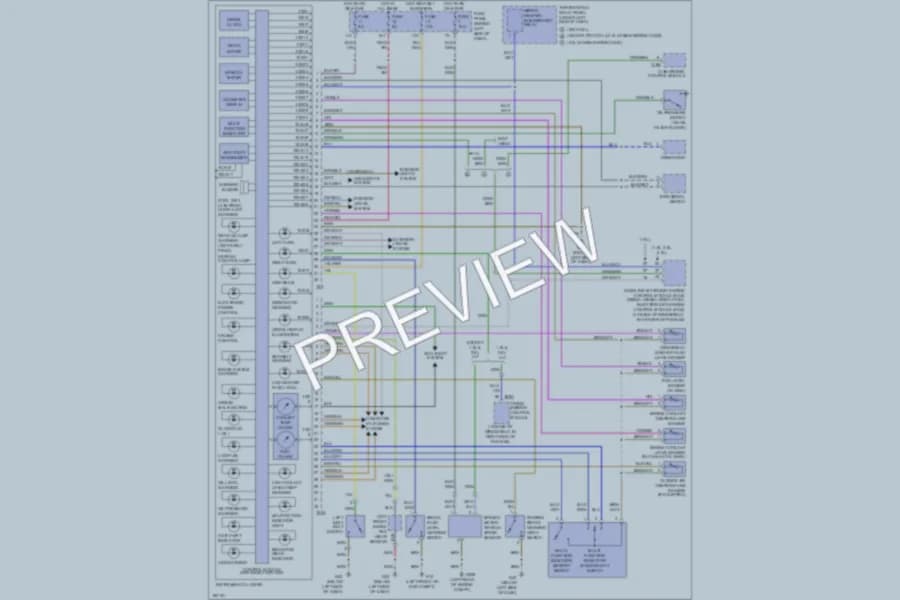 2003 Volkswagen Jetta Instrument Cluster wiring diagram preview