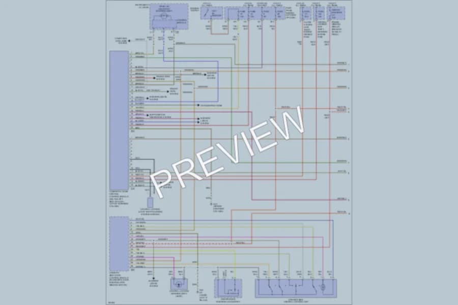 2003 Volkswagen NewBeetle Anti Theft wiring diagram preview