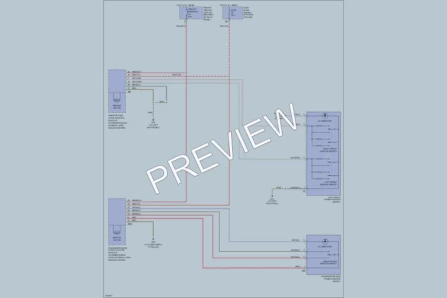 2003 Volkswagen NewBeetle Power Windows wiring diagram preview