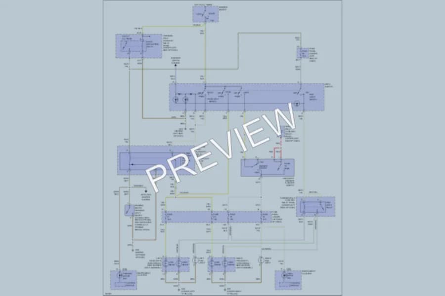 2003 Volkswagen Passat Headlights wiring diagram preview