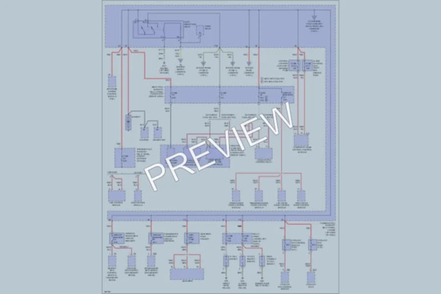 2003 Volkswagen Passat Power Distribution wiring diagram preview