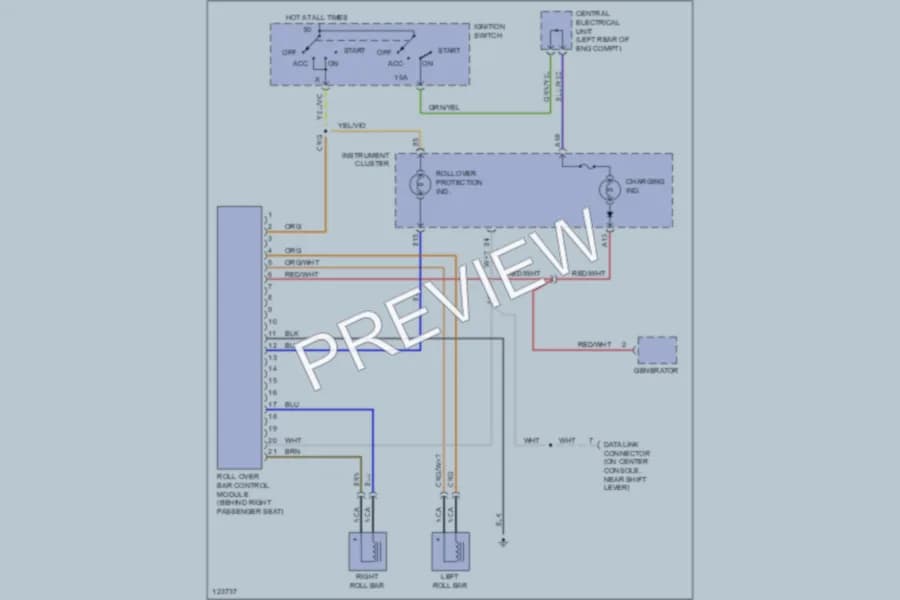 2003 Volvo C70 Active Bodyworks wiring diagram preview