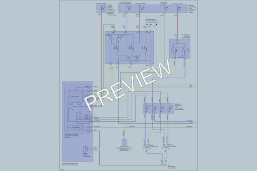 2003 Volvo C70 Headlights wiring diagram preview