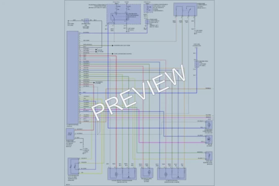 2003 Volvo S40 Air Conditioning wiring diagram preview