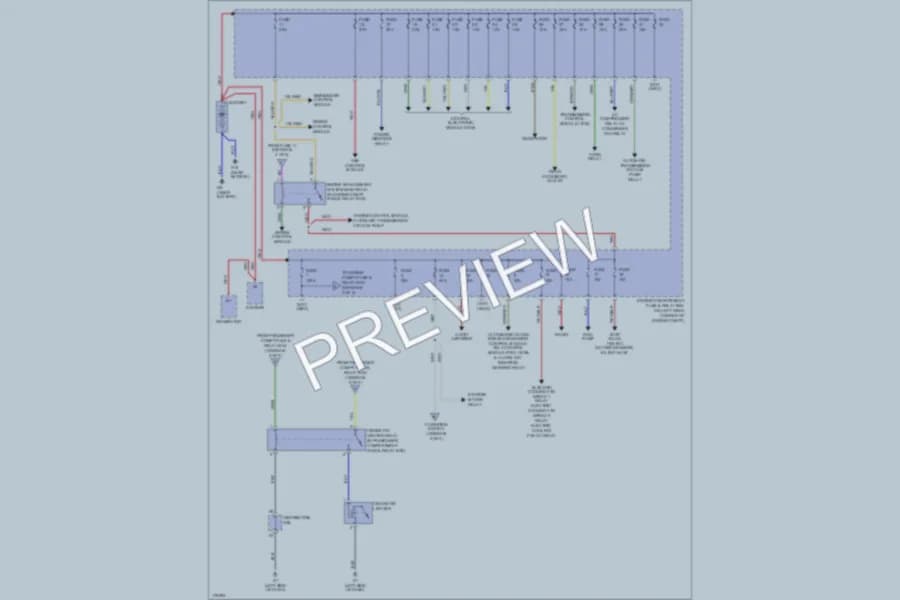 2003 Volvo S40 Power Distribution wiring diagram preview