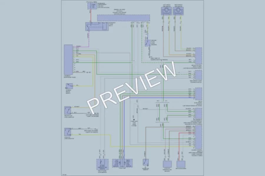2003 Volvo S60 Instrument Cluster wiring diagram preview