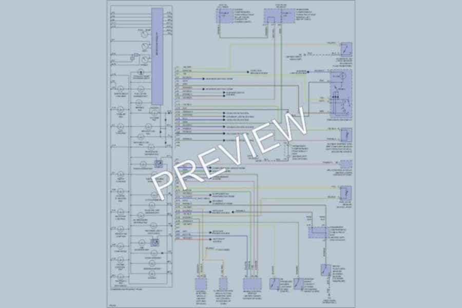 2003 Volvo V40 Instrument Cluster wiring diagram preview