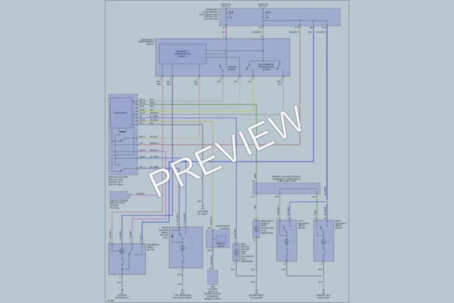 2003 Volvo V40 Wiper Washer wiring diagram preview