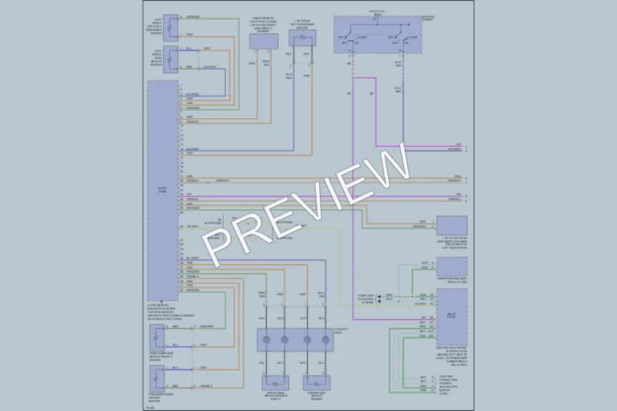 2003 Volvo V70 Supplemental Restraints wiring diagram preview
