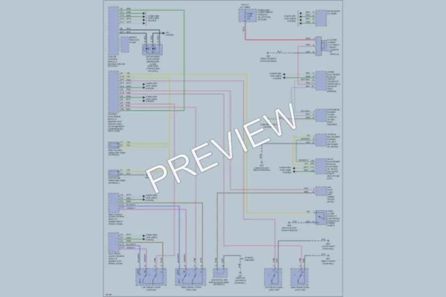 2003 Volvo XC70 Anti Theft wiring diagram preview