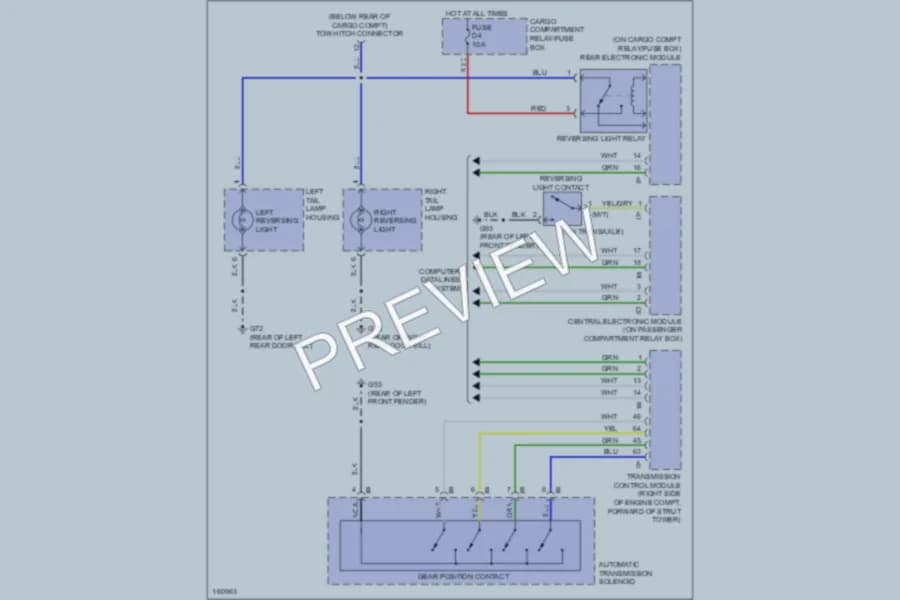 2003 Volvo XC70 Exterior Lights wiring diagram preview