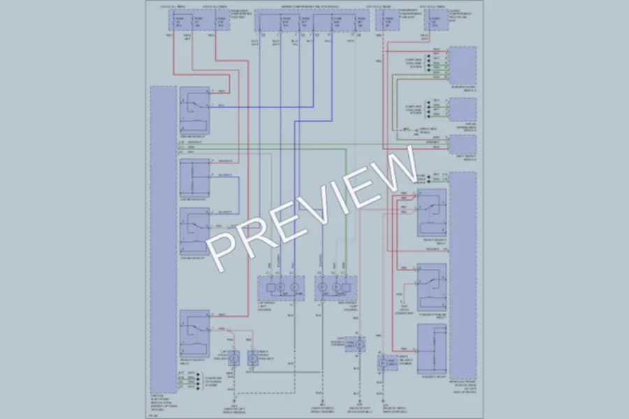 2003 Volvo XC70 Headlights wiring diagram preview
