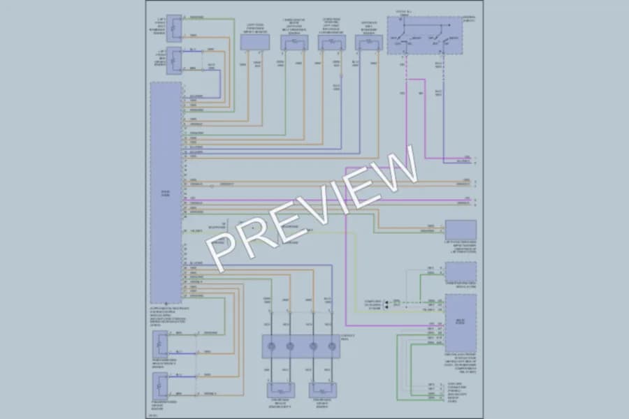 2003 Volvo XC90 Supplemental Restraints wiring diagram preview