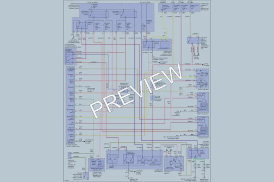 2004 Acura 35RL Headlights wiring diagram preview