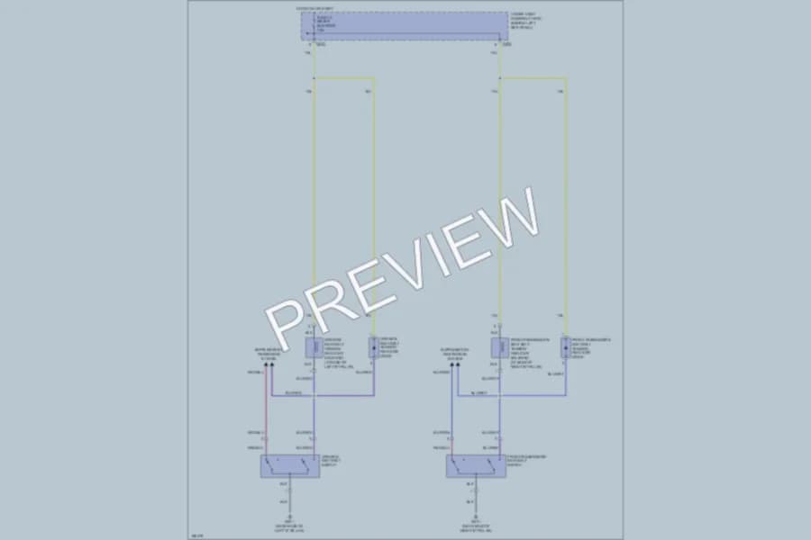 2004 Acura 35RL Passive Restraints wiring diagram preview