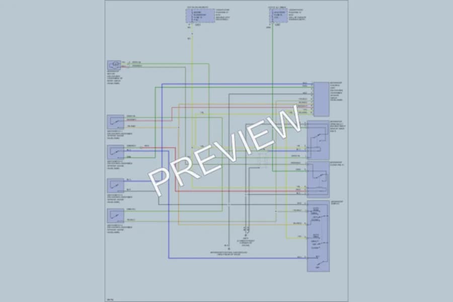 2004 Acura 35RL Power Top Sunroof wiring diagram preview