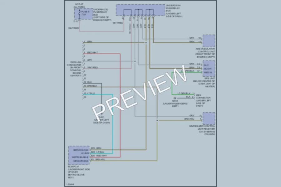 2004 Acura RSX Computer Data Lines wiring diagram preview