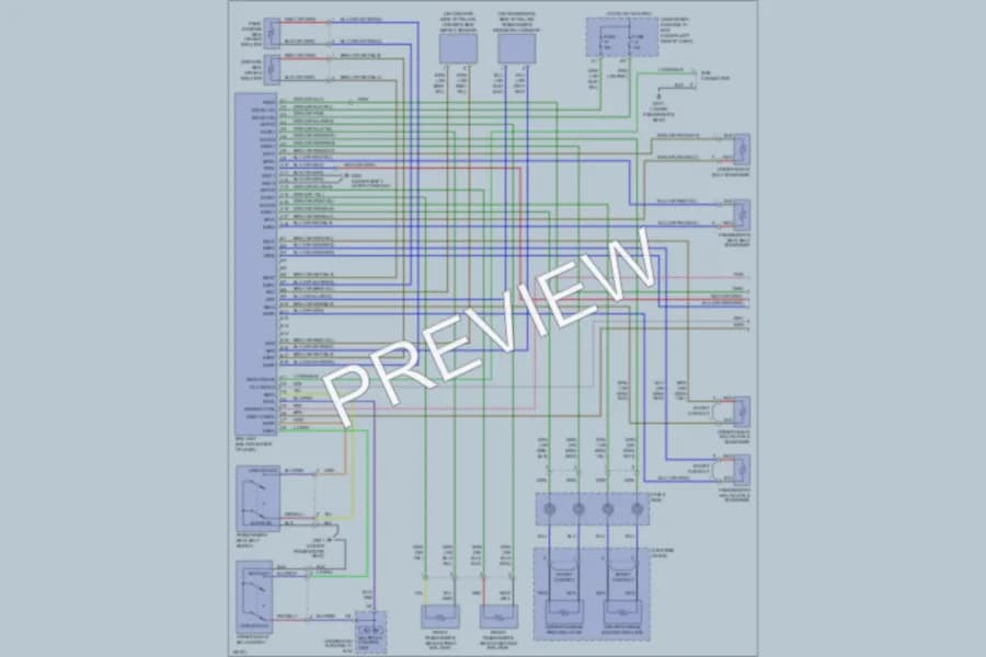 2004 Acura RSX Supplemental Restraints wiring diagram preview