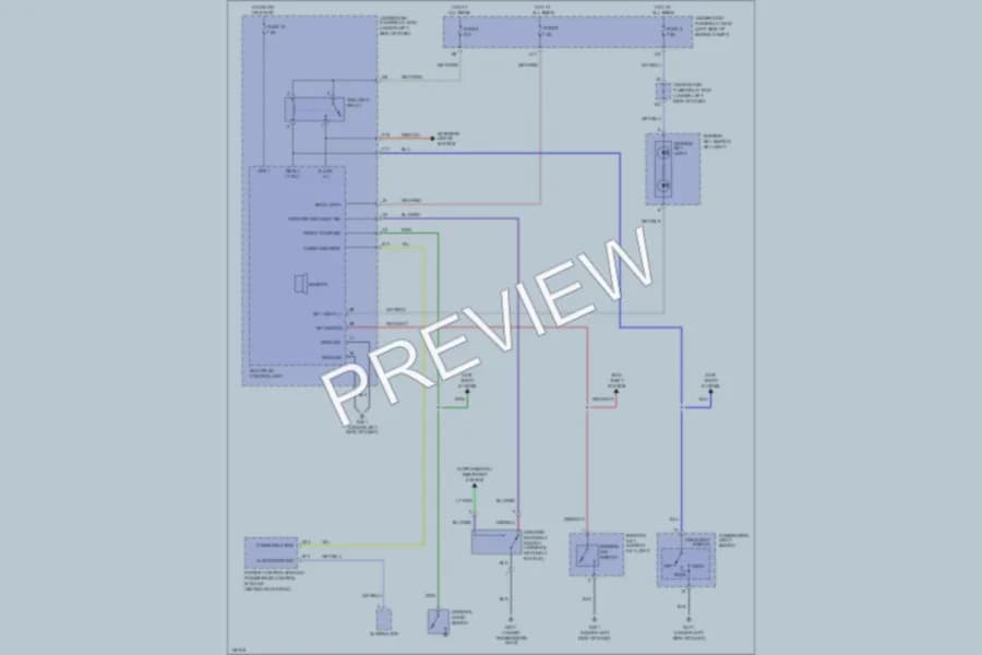 2004 Acura RSX Warning Systems wiring diagram preview