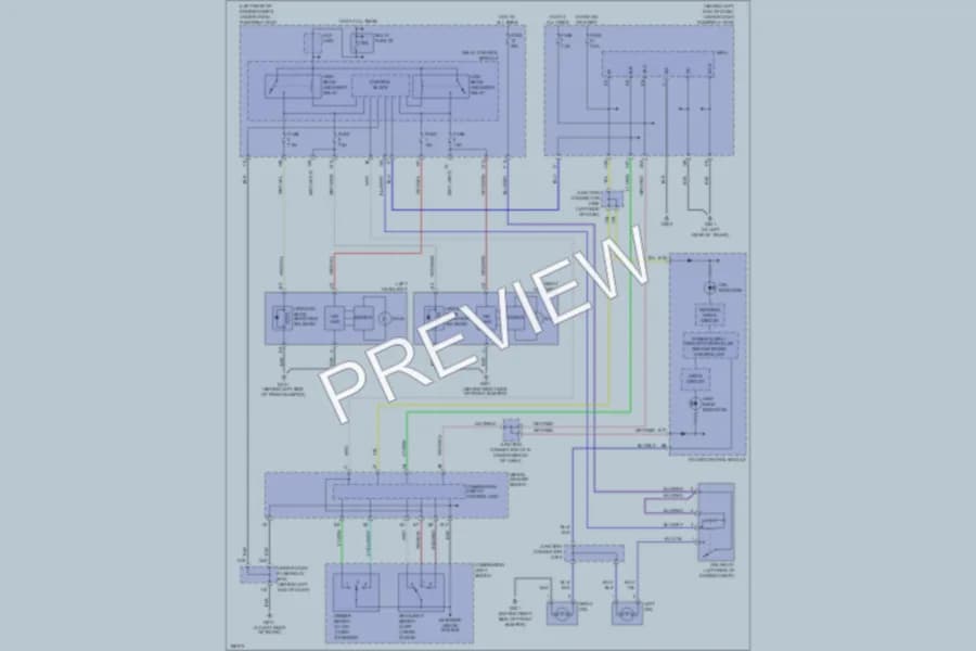 2004 Acura TL Headlights wiring diagram preview