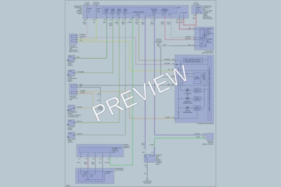 2004 Acura TSX Warning Systems wiring diagram preview