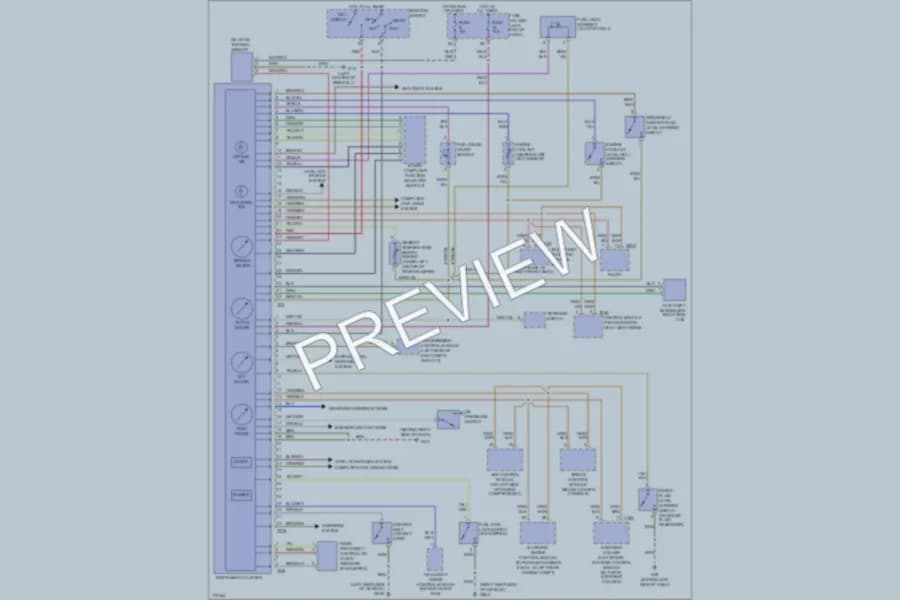 2004 Audi A4 Instrument Cluster wiring diagram preview
