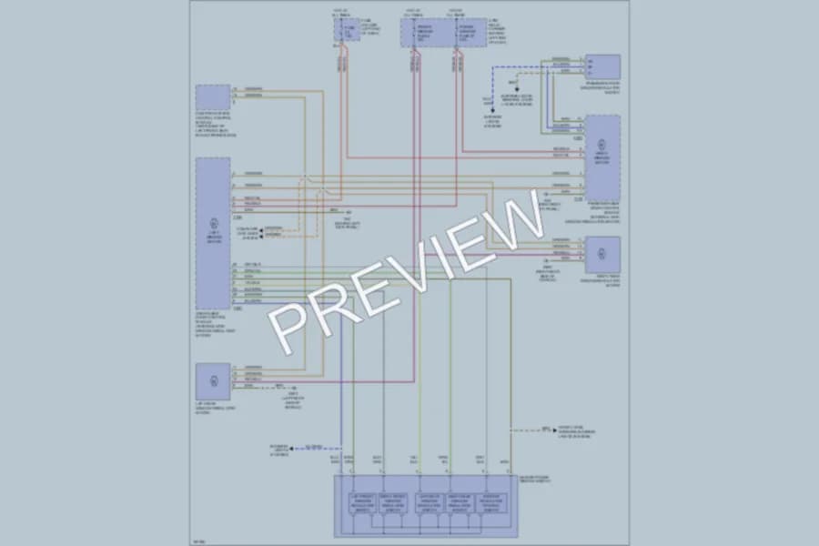 2004 Audi A4 Power Windows wiring diagram preview