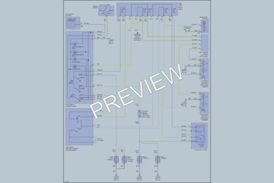 2004 Audi A6 Headlights wiring diagram preview