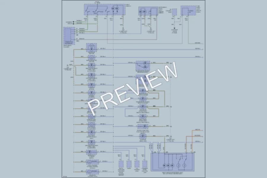 2004 Audi A6 Interior Lights wiring diagram preview