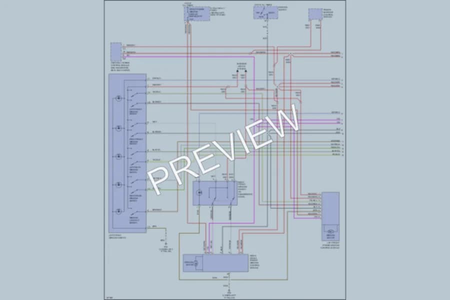 2004 Audi A6 Power Windows wiring diagram preview