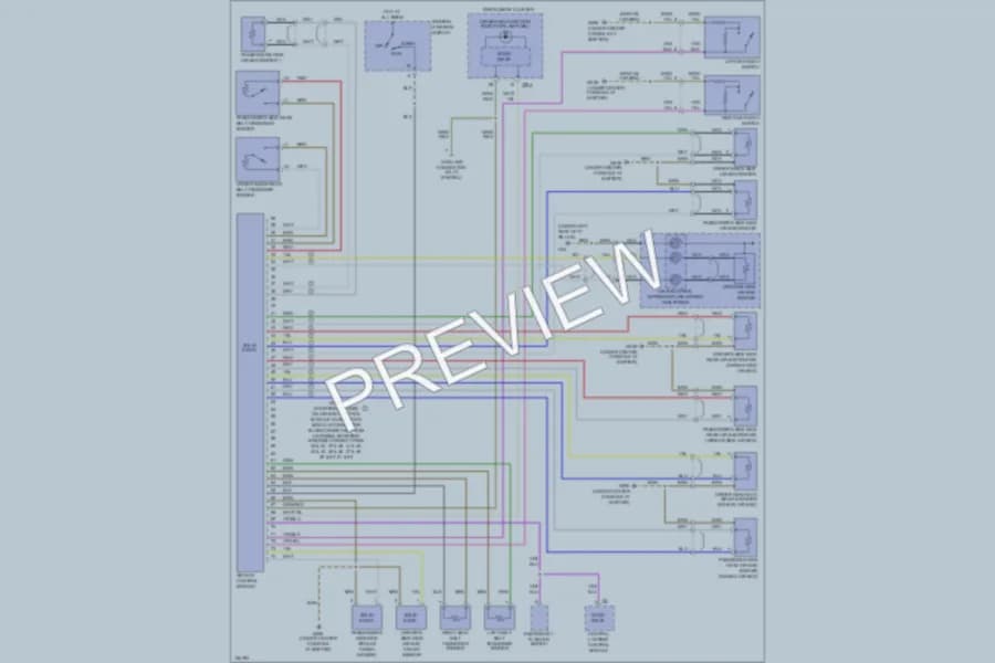 2004 Audi A6 Supplemental Restraints wiring diagram preview