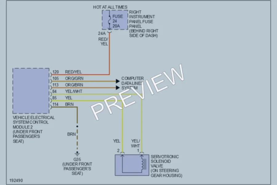 2004 Audi A8L Electronic Power Steering wiring diagram preview