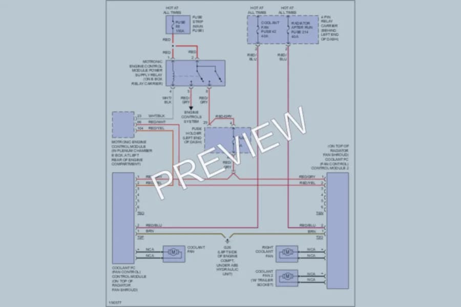 2004 Audi S4 Cooling Fan wiring diagram preview