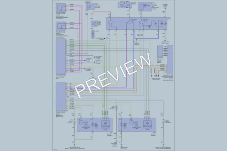 2004 Audi S4 Headlights wiring diagram preview