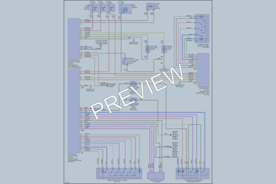 2004 Audi S4 Power Door Locks wiring diagram preview