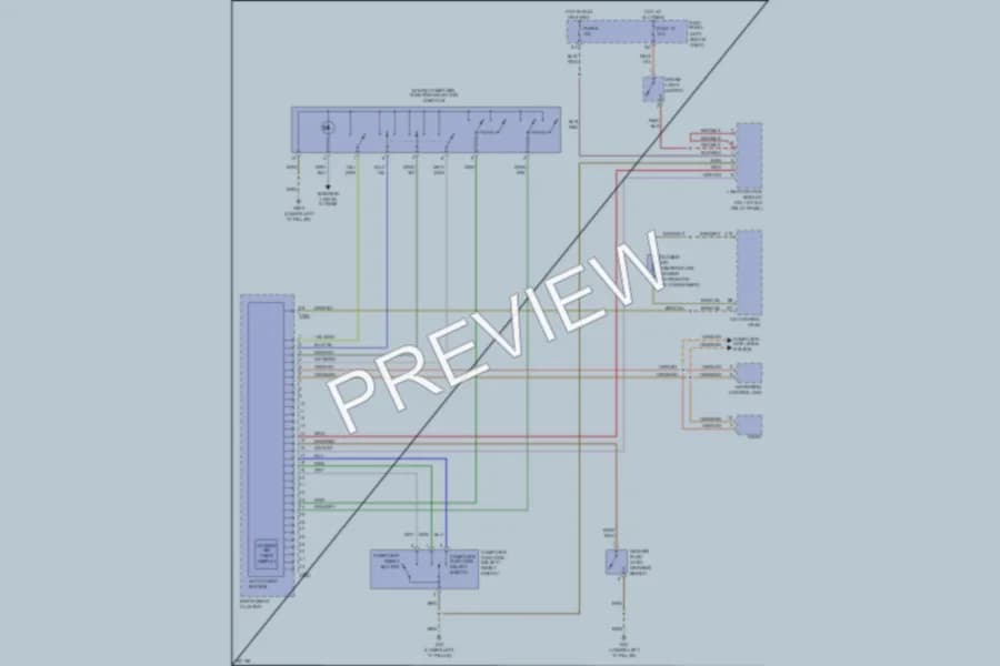 2004 Audi TT Instrument Cluster wiring diagram preview