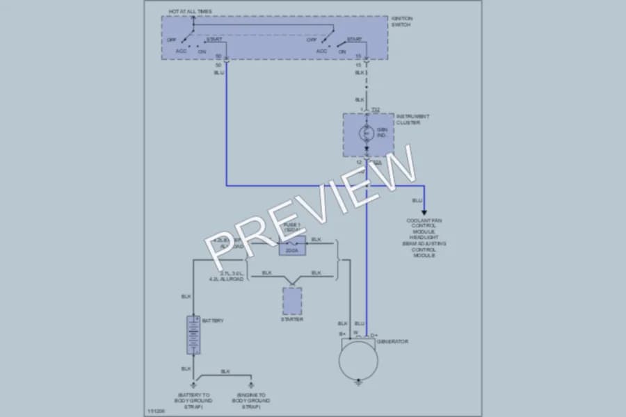 2004 Audi TT Starting Charging wiring diagram preview
