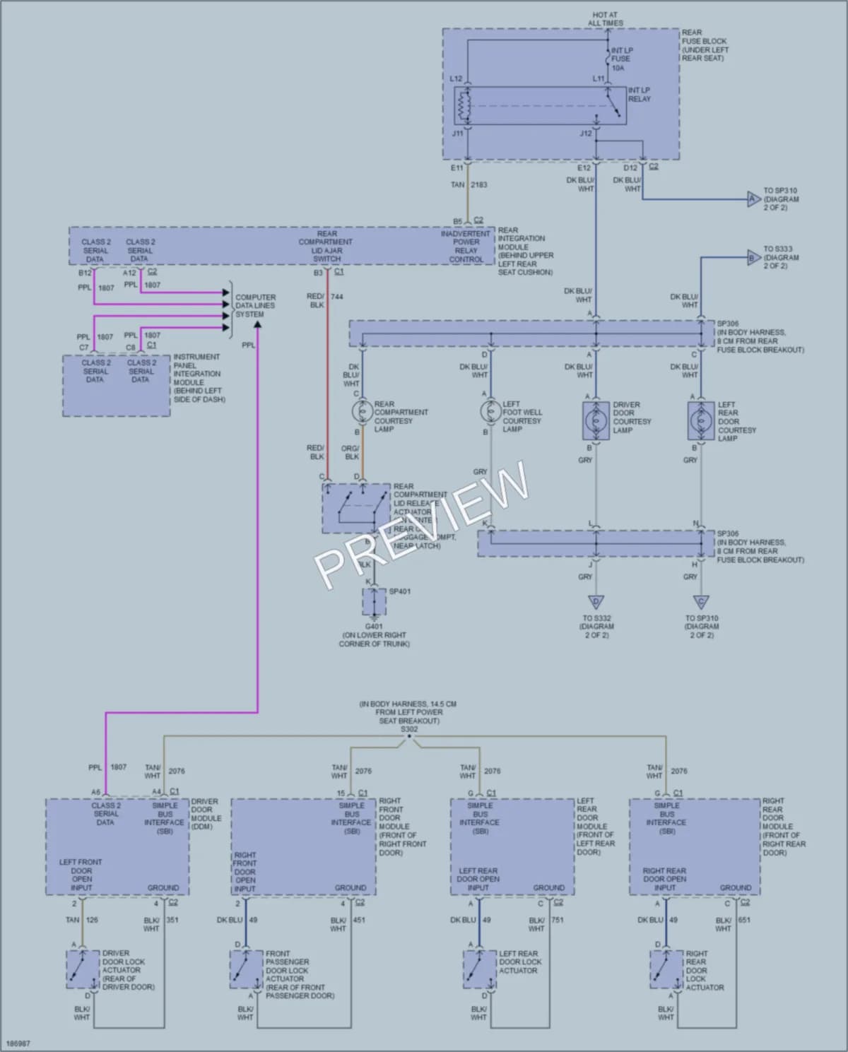 2004 Buick LeSabre Interior Lights wiring diagram preview
