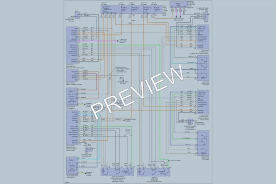 2004 Buick LeSabre Power Door Locks wiring diagram preview