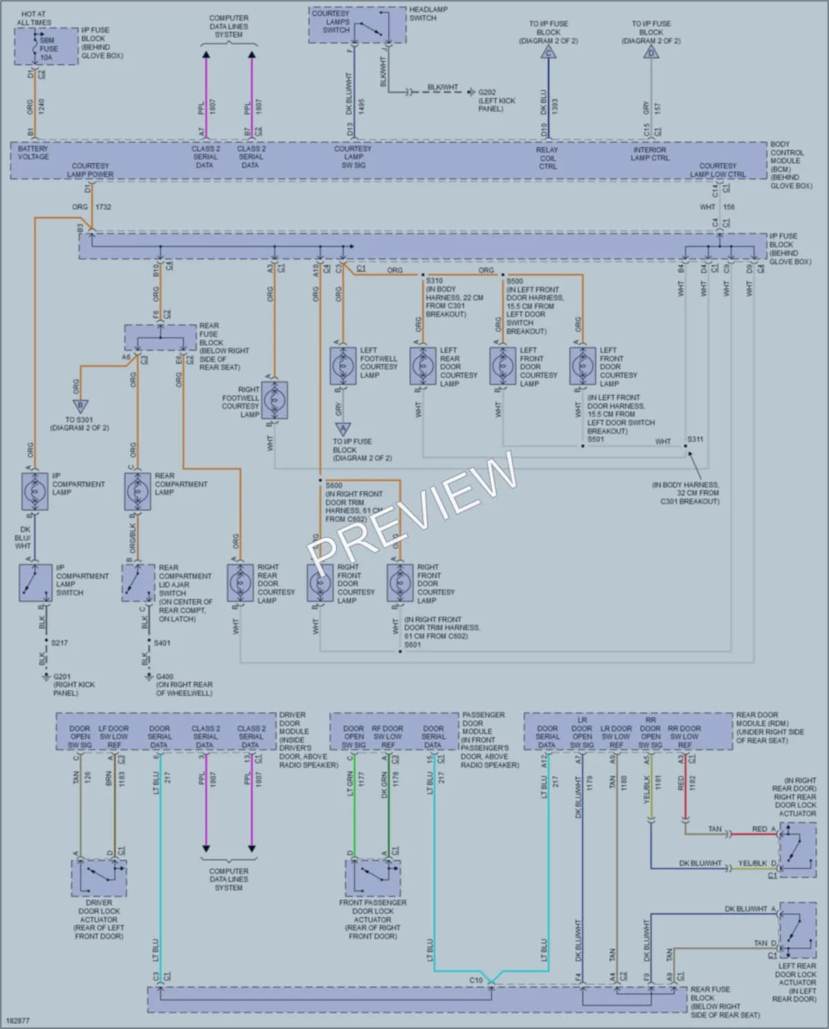 2004 Buick ParkAvenue Interior Lights wiring diagram preview