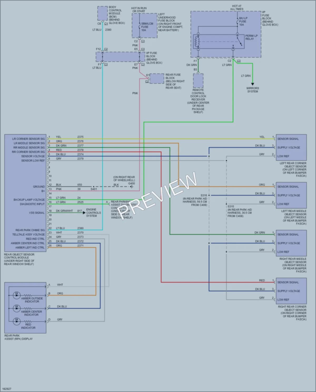 2004 Buick ParkAvenue Navigation wiring diagram preview