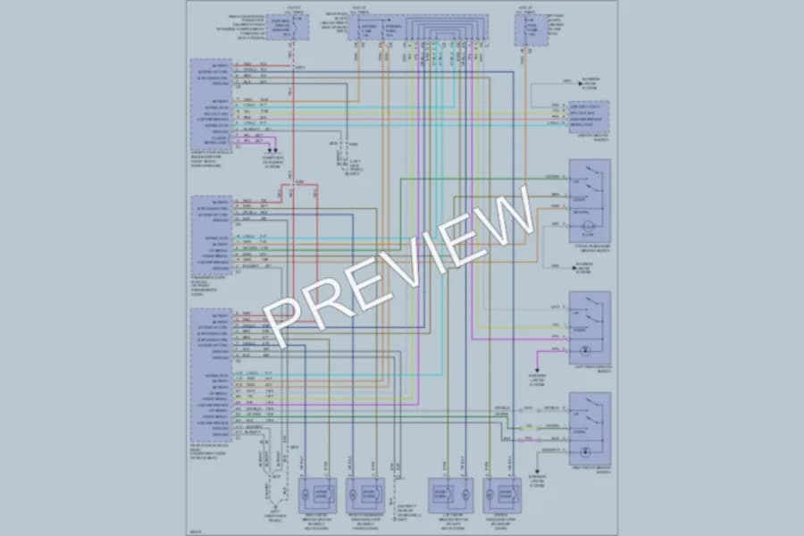 2004 Buick ParkAvenue Power Windows wiring diagram preview