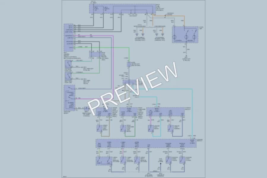 2004 Buick Rainier Interior Lights wiring diagram preview
