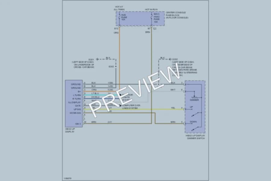 2004 Buick Rendezvous Instrument Cluster wiring diagram preview