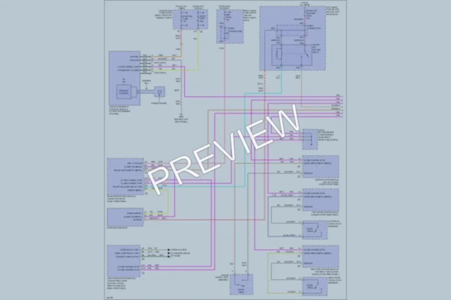 2004 Cadillac CTS Anti Theft wiring diagram preview