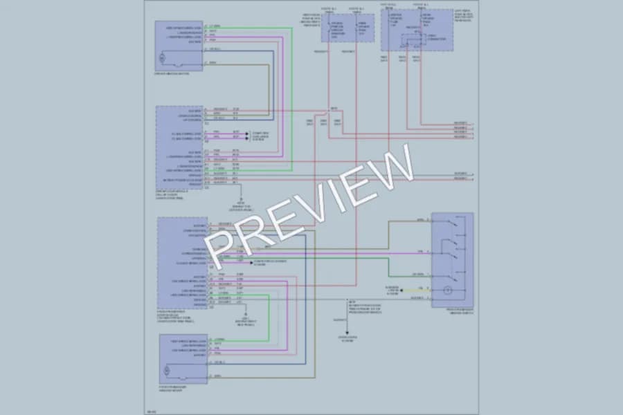 2004 Cadillac CTS Power Windows wiring diagram preview